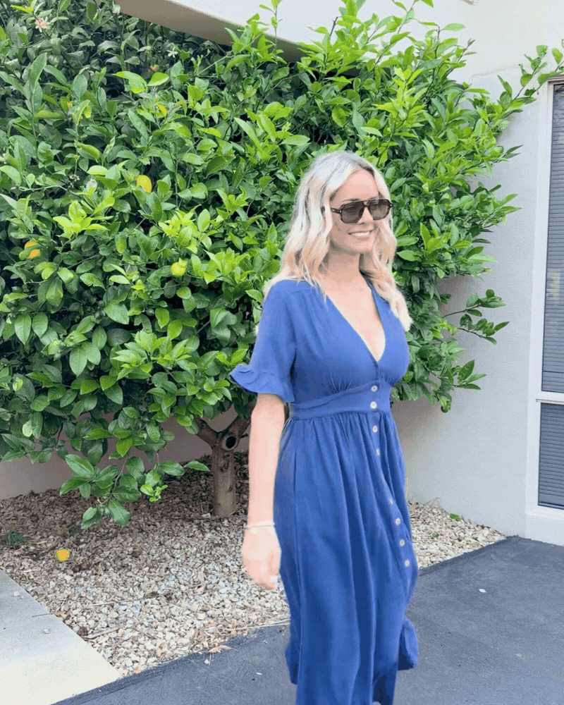 Korbela Dress - Navy