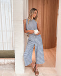 Lizo Pants - Blue Stripe