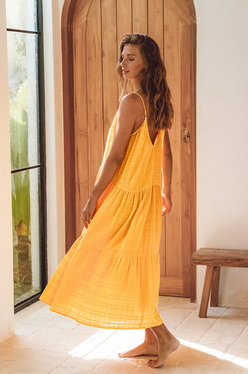 SOLANA Midi Dress - dandelion cotton