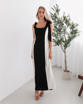 Morticia Dress - Black Multi