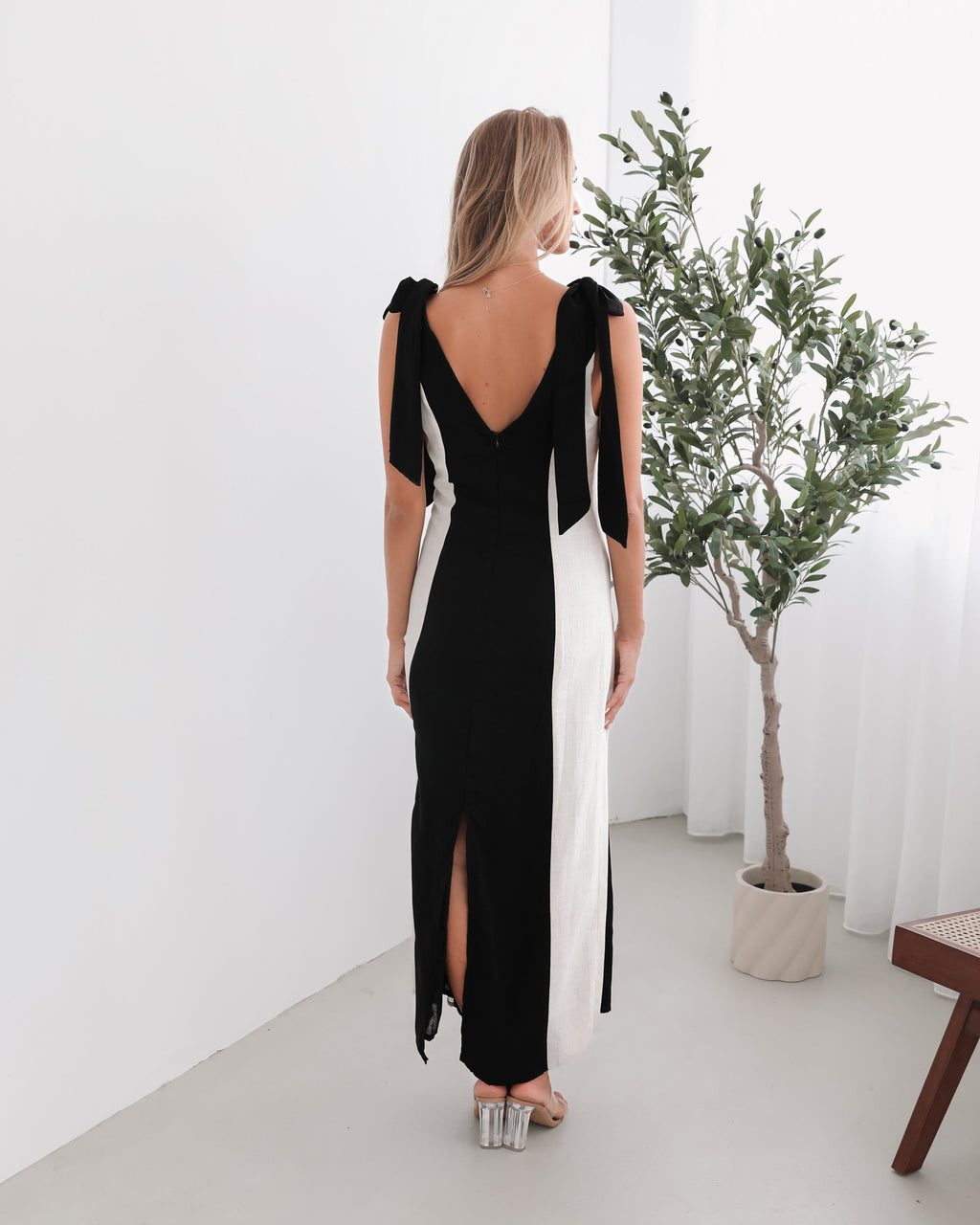 Morticia Dress - Black Multi