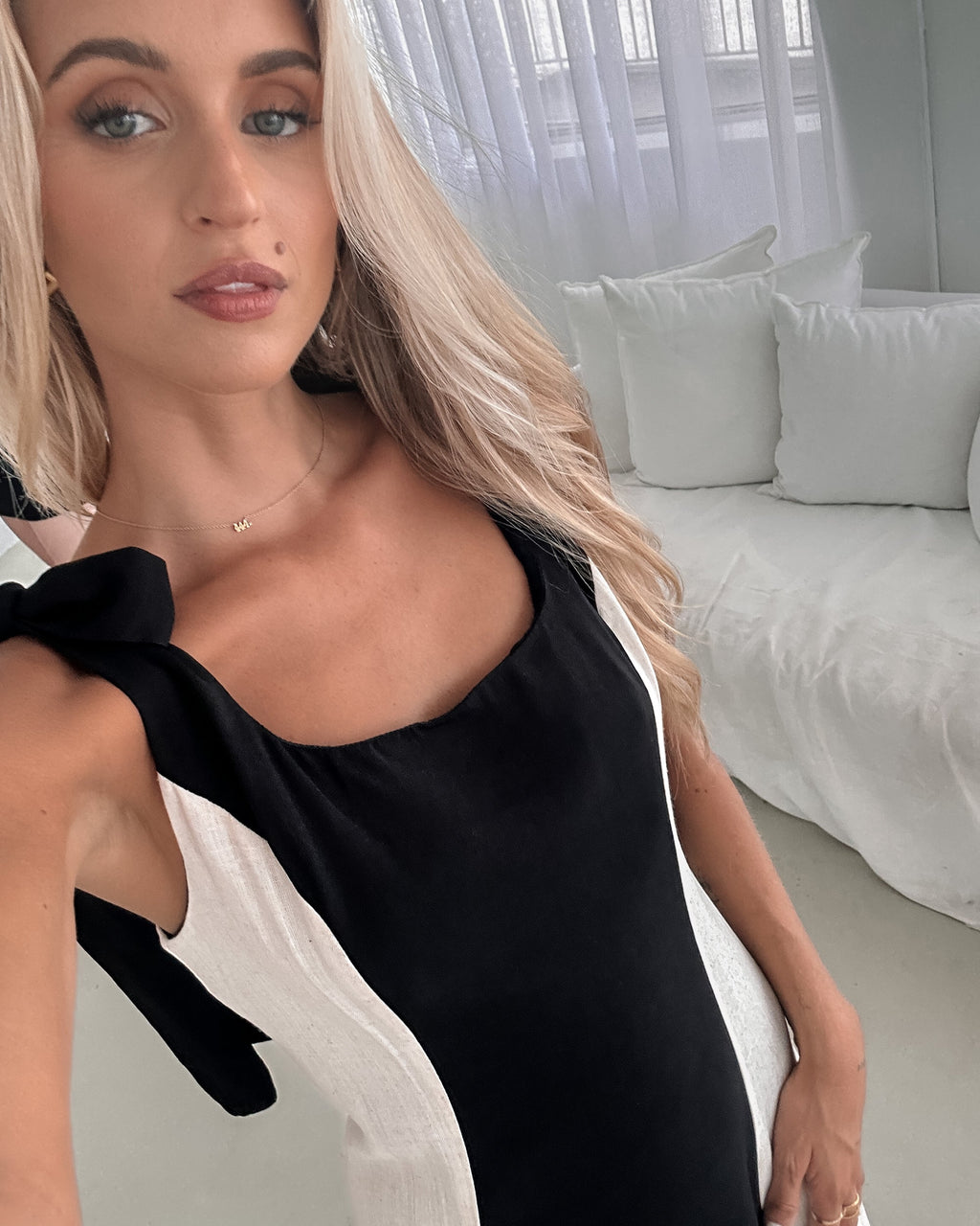 Morticia Dress - Black Multi