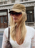 Odera Military Cap Washed Washed Beige