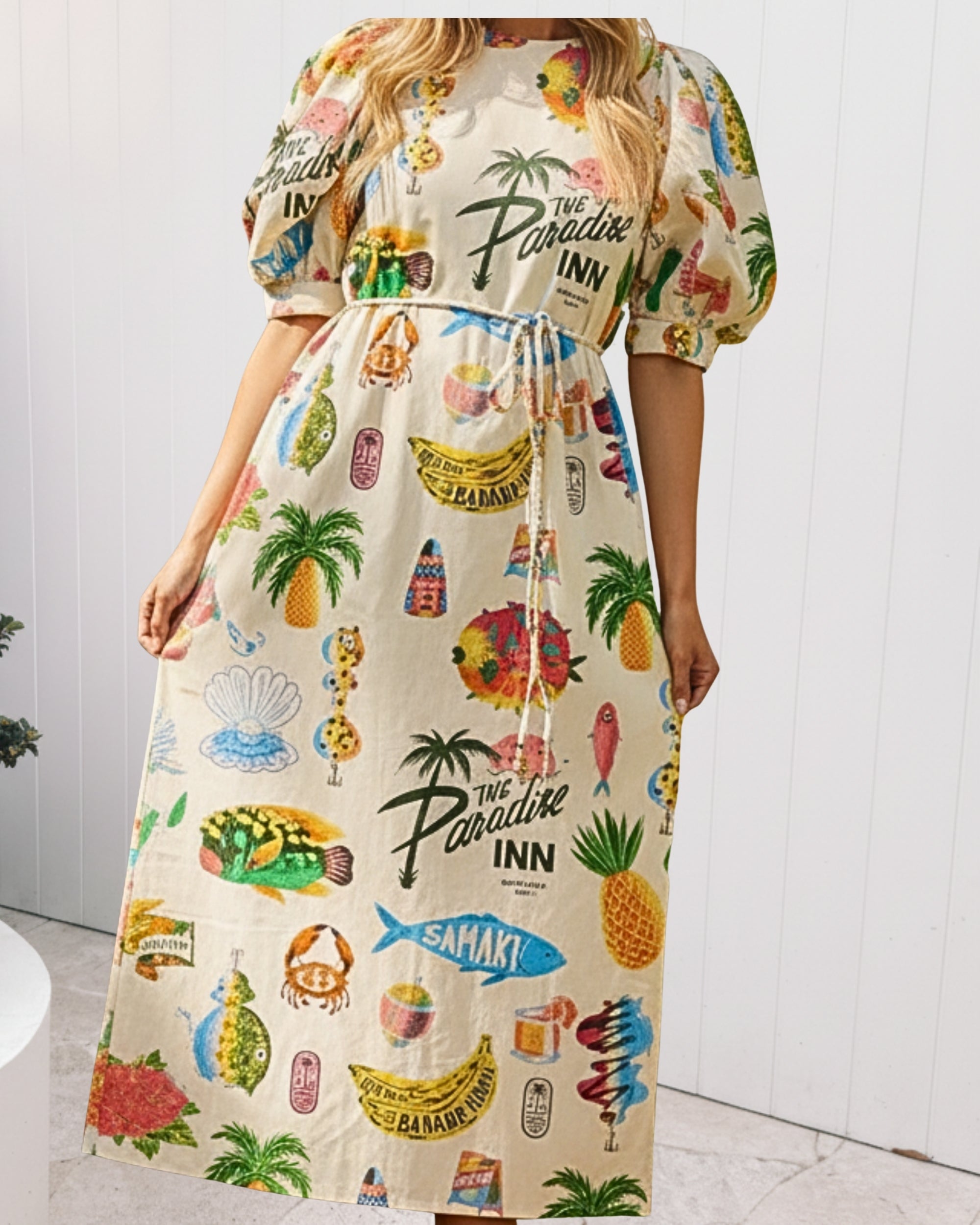 Philomene Dress - Multi Print