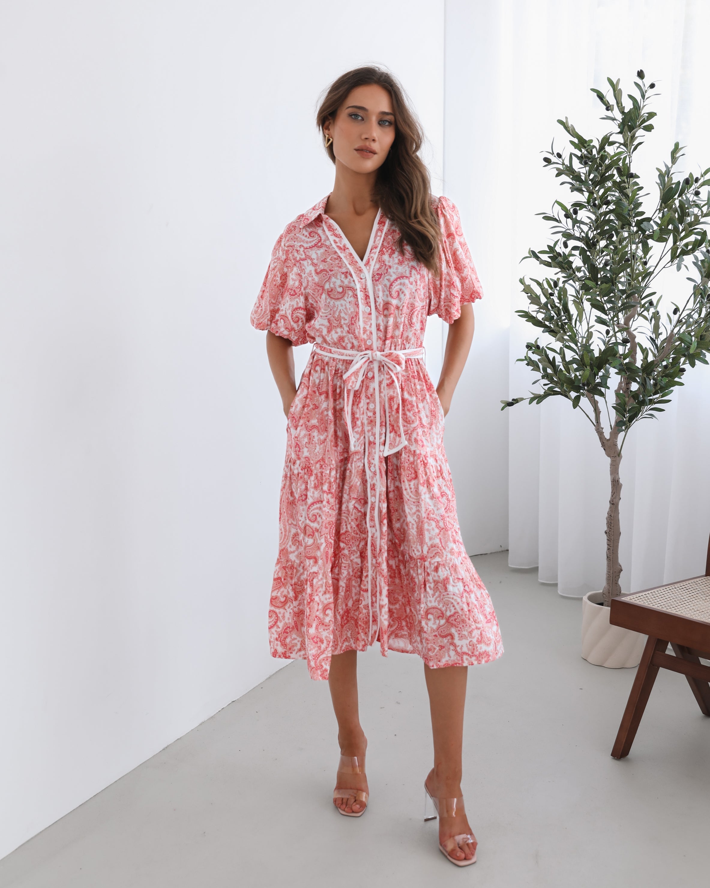 Reign Dress - Pink Print