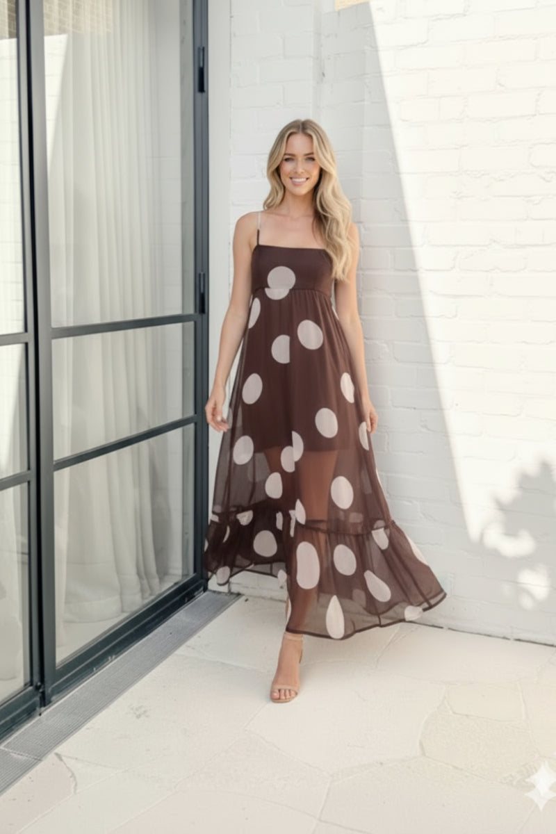 Thalindra Dress - White Spot