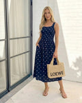 Torrance Dress - Navy Spot
