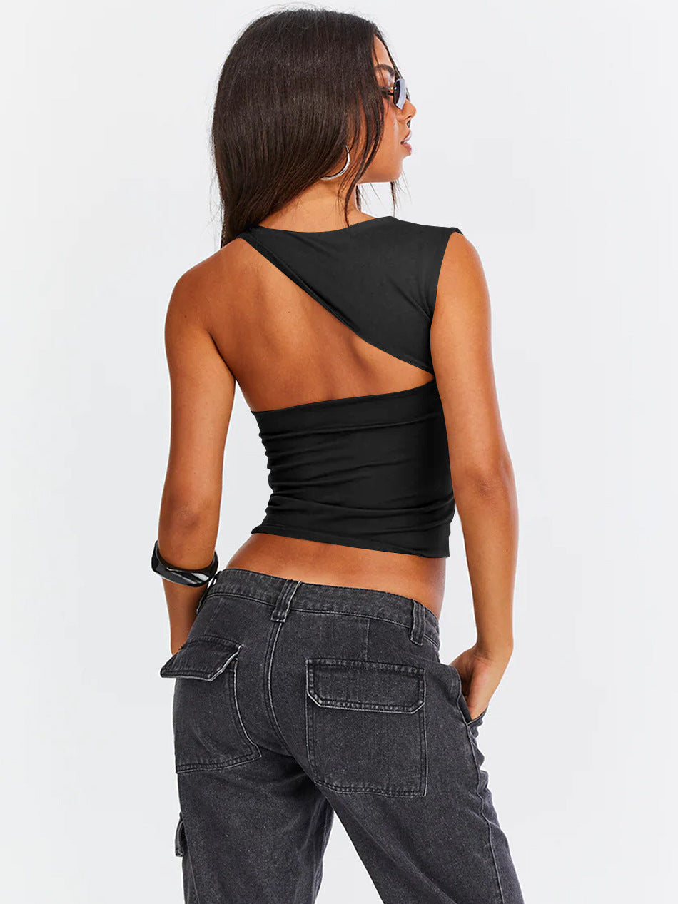 Women One-Shoulder Tank Top