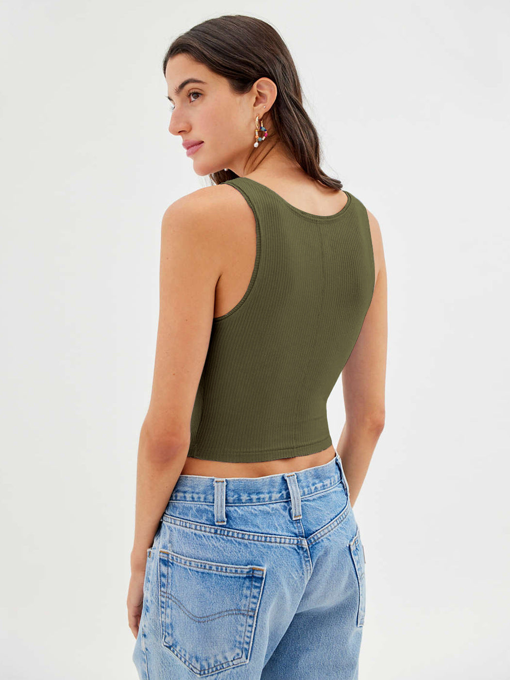 Women Ribbed Tank Top
