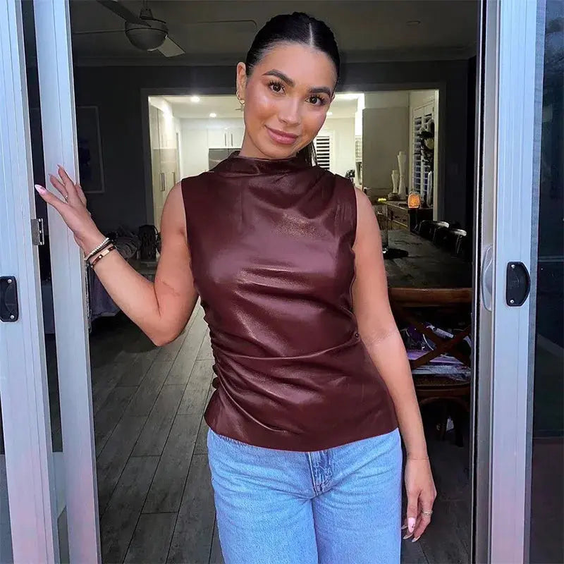 Womens Top Burgundy Going Out Top