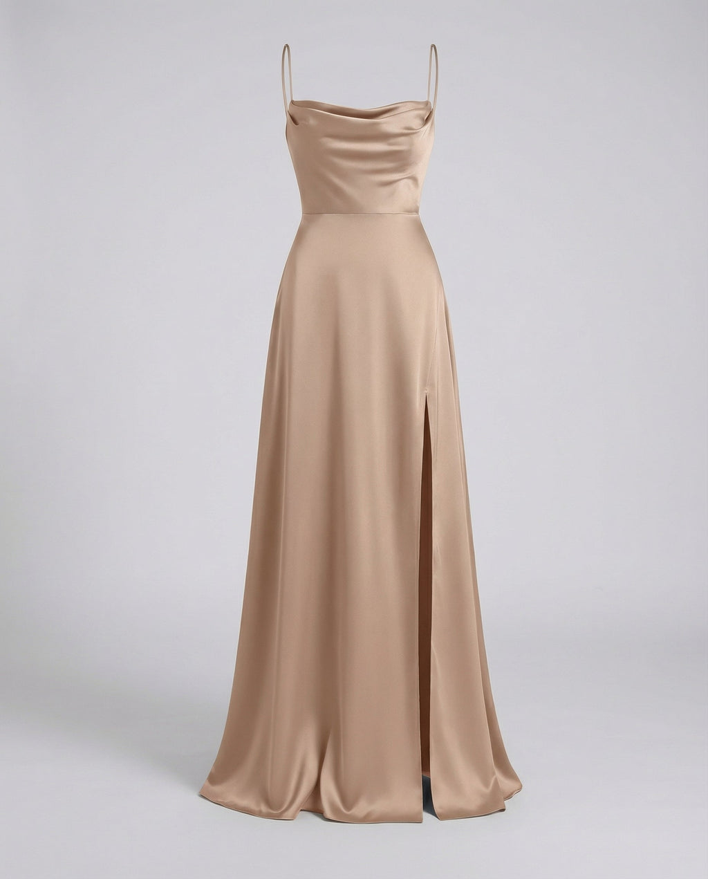 Elegant Womens Silk Maxi Dress Flowing Fit ¨C Chic Summer Evening Gown