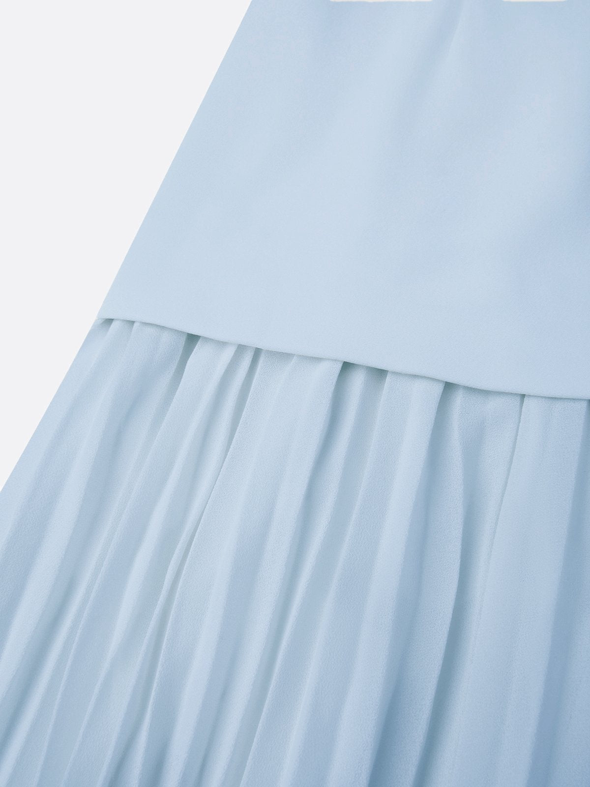 Women's Sleeveless Maxi Dress with Flowing Pleats ¨C Elegant Bridesmaid Gown