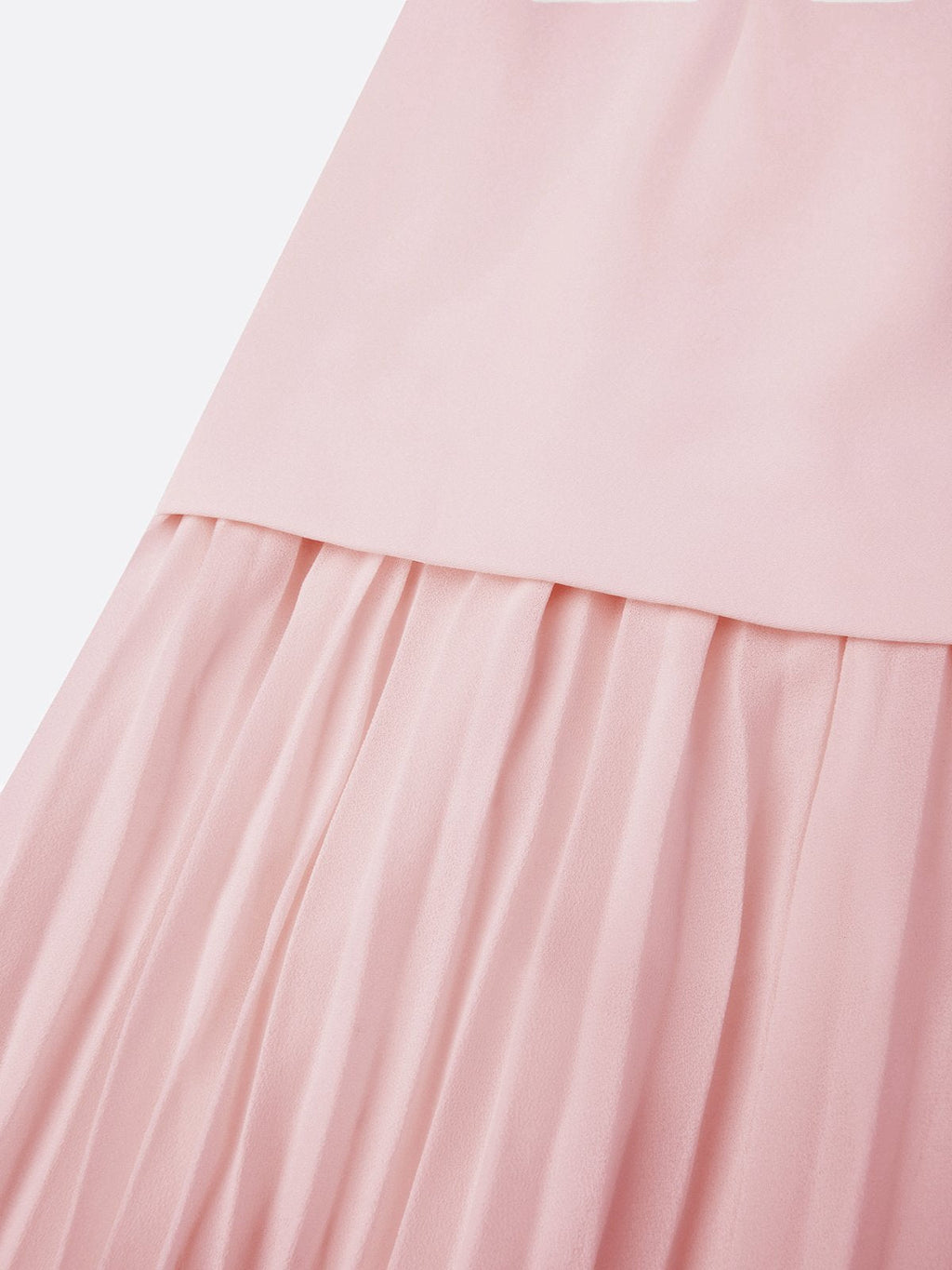 Women's Sleeveless Maxi Dress with Flowing Pleats ¨C Elegant Bridesmaid Gown