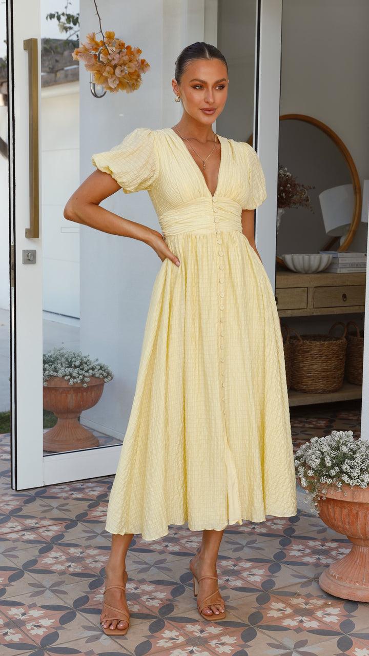 Women's Elegant Button-Front Flowy Maxi Dress ¨C Chic Summer Gown
